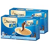 Jacobs 2in1 Instant Coffee Sticks, Pack of 2, 2 x 10 Single Servings