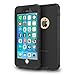 ImpactStrong Compatible with iPhone 6 Plus Waterproof Case [Fingerprint ID Compatible] Slim Full Body Protection - Black