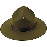 Treasure Gurus Green Park Forest Ranger Hat Adult Trooper Costume Accessory Movie Theater Prop