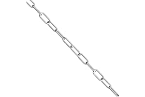 hannger Stainless Steel Chain Link, 5/32 In × 5 Ft Medium Strong Chain Link Chain, Metal Chainlink Utility Decorative Chain S