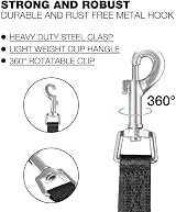 Loutep Training Lead for Dogs Nylon Leash 3m to 30m Padded Handle view 3