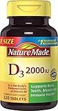 Nature Made Vitamin D3 2000 IU, Value Size, 220-Count