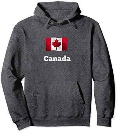 Unisex Canada flag - Hoodie Medium Dark Heather