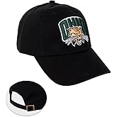 Desert Cactus Ohio University Baseball Hat Bobcats Brimmed Embroidered Hats Cap Adjustable Cloth Strap Adult (Style A) Black
