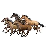 Rustic Southwestern Running Horses Wall Art