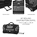 Travelers Club Adventure Multi-Pocket Rolling Sports Duffel Bag, Gray, 30 Inch 120.4L