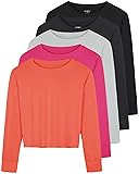 Real Essentials 5 Pack: Women's Dry Fit Crop Top