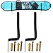 YYST Stainless Steel Snowboard Wall Rack Snowboard Wall Mount Horizontal Display - No Board