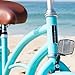 sixthreezero Women's Single Speed Beach Cruiser Bicycle, Teal Blue w/ Brown Seat/Grips, 26