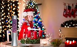 Lightahead® 13" Glitter Glow Lamp with Metal Base