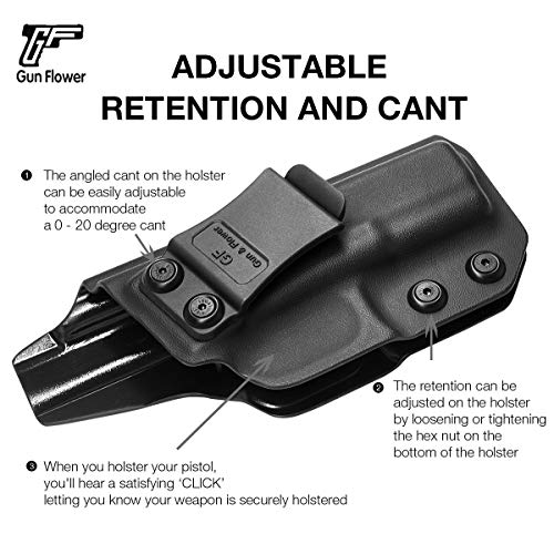 Glock 19 Holster Concealed Carry KYDEX IWB Holster for Glock 19 19X