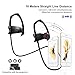 Bluetooth Workout Headphones, Greatever Q10 Wireless Bluetooth 4.1 Best Sport Headphones In Ear Earbuds Stereo Sweatproof Running Earphones Headset with Microphone Noise Cancelling for Sport