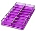 byAlegory Acrylic Eyeshadow Makeup Beauty Organizer 16 Space Cosmetic Storage Container for Drawer or Vanity Desk - Purple Clear