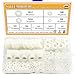 Sutemribor Nylon Flat Washer Assortment Set 600 Pieces, 9 Sizes - M2 M2.5 M3 M4 M5 M6 M8 M10 M12