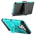LG V20 Case, Zenic Shock Resistant Hybrid Tri-Layer Armor Defender Protector Case Cover with Belt Swivel Clip and Kickstand for LG V20 All Carriers (Green)