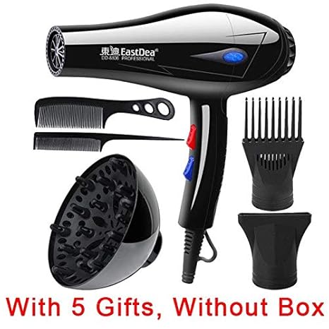 Generic Eu Plug With 5 Gifts Travel Cold Air Adjustment Hair Dryer