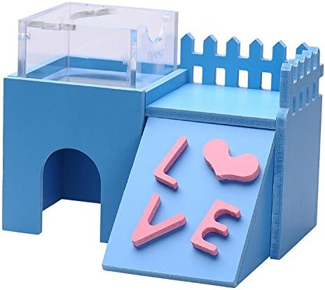Pet Small Animals Sleeping House Hamster Rat Mice Gerbil Multi-function Wooden Bed Sleeping and Playing House Nest