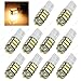 SAWE - 42-SMD T10 168 12V LED Replacement Light Bulbs T15 921 912 906 Extra Bright LED (10 pieces) (Warm White)