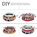USA Annabel Friendship 7 Chakra Tribal Leather Bracelet for Women Men - 10PCS Wooden Bead Hemp Rope Boho Wood Hemp Bracelet Wristband