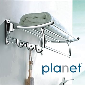 Planet Platinum High Grade Stainless Steel Folding Towel Rack (2 feet long)