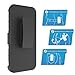S7 Case, Galaxy S7 Case, MagicSky Heavy Duty Shock Proof Hybrid Dual Layer Swivel Belt Clip Holster with Kickstand Combo Case Cover for Samsung Galaxy S7 5.1 inch – Black