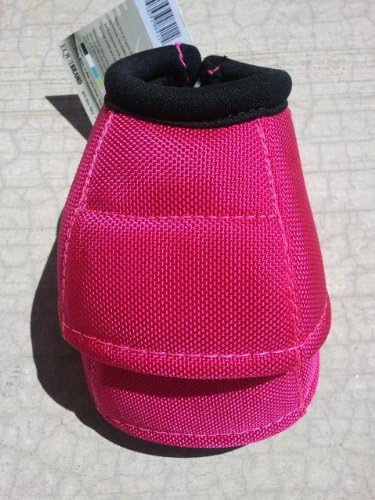 Classic Equine No Turn DL Bell Boots MEDIUM PINK Horse Dy No Boot