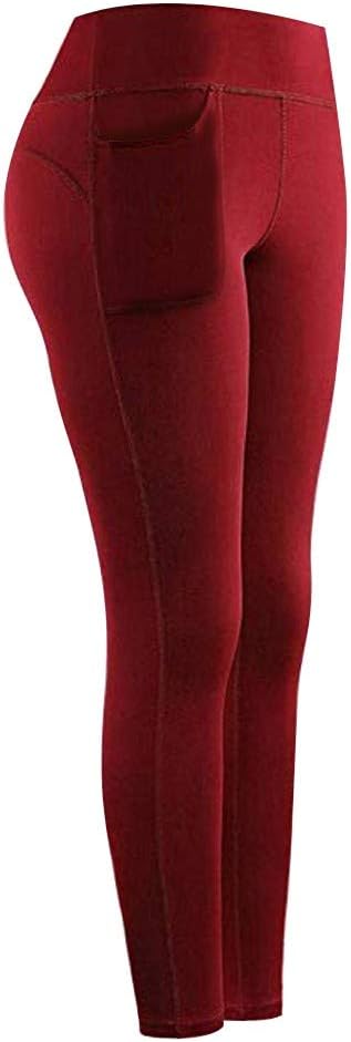 Auimank High Waisted Premium Thick High Waist Tummy Compression Slimming Leggings