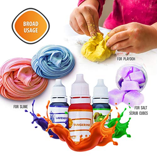 Natural Food Coloring and Soap Dye Bundle of 12 (10ml) Liquid Bath