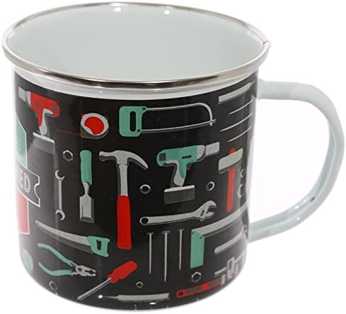 Egg n Chips London - Fun Enamel Mug - Man Shed is His Castle
