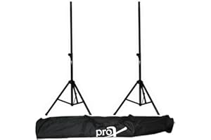 PROX LIVE PERFORMANCE GEAR Prox T-SS26P 8' (96") All Metal Speaker Stand Set of 2 W/Carrying Case