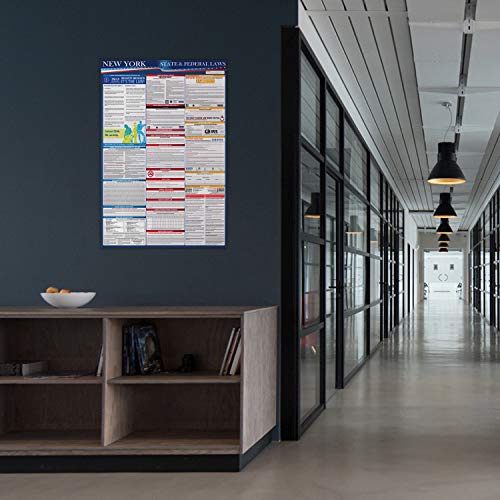 2019 (New) New York State and Federal Labor Laws Poster - OSHA Workplace Compliant 24" x 36" - All in One Required Posting - UV Coated - Thumbnail 6