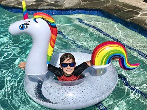 Pool Floats for Adults - Mermaid Pool Float - Large Inflatable Pool Floats for Kids and Adults - Easy Fill Valve - Huge Inflatable Floats for Pool, Beach Lake River Raft Floatie Toys Summer Fun - Thumbnail 6