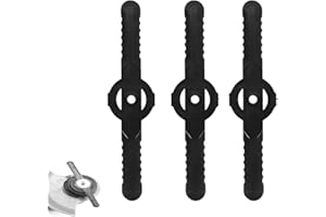 Hoxfly 60 Pcs Plastic String Trimmer Head Blades Replace, 14cm Weed Wacker Replacement Blades, Mower Trimmer Blades Replaceme