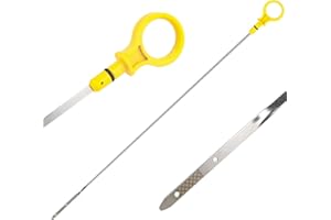 3MIRRORS Engine Oil Dipstick Replacement OEM#CJ5Z-6750-A Compatible with Ford Escape Edge Explorer Focus Fusion Taurus Lincoln MKC MKZ 2.0L Ecoboost Engines Fluid Oil Level Dipstick