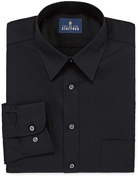 chinese dress ladies Stafford Travel Wrinkle-Free Stretch Oxford Long-Sleeve Dress Shirt Big  (Lavender, 19/34-35) at Amazon Men's Clothing store