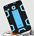 Samsung Galaxy Tab E 8.0 Case, [Heavy Duty] High Impact Hybrid Drop Proof Armor Defender Protection Case Built With Stand for Samsung Galaxy Tab E 8.0（T377/T375),Black+Blue