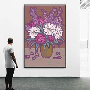 Framed Canvas Wall Art Flowers Canvas Prints Home Artwork Decoration for Living Room,Bedroom - 16x24 inches