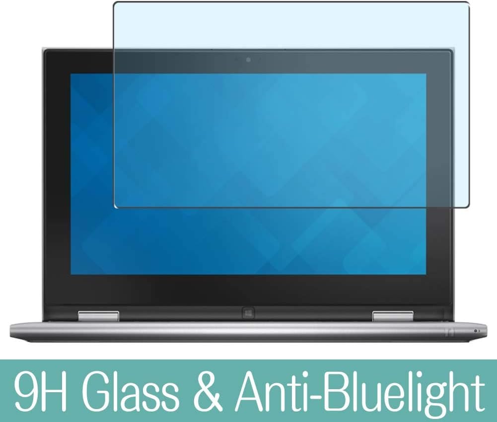 Synvy Anti Blue Light Tempered Glass Screen Protector for Dell Inspiron 11 3000 (3157) 2-in-1 11.6" Visible Area 9H Protective Screen Film Protectors