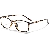 ANRRI Blue Light Blocking Glasses Anti Eyestrain UV Filter Computer Game Eyeglasses Lightweight Tortoise Frame