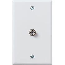 連絡用 Leviton Telephone Wall Jack, 6P4C, Screw Terminal, 40257-W
