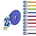 Eversame Nylon Braided Micro USB 2.0 Charging & Data Sync Cable, 3-Feet - 10-Pack - Color may vary