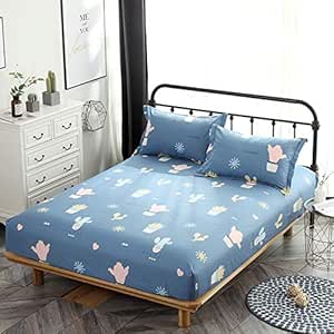 WPET Textiles para el hogar Sábanas de algodón 100% Funda de colchón a