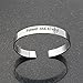 QTMY Remember I Love You Mom Forever and Always Cuff Bracelet Bangle Christmas Mother's Day Gift from Daughter (Titanium steel)