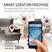Key Finder Upgrade by Calerix, Anti-Lost Tool for Wallet, Purse, Cell Phone Locator, Car Key, Pram & Pets Tracker, Bluetooth Key Finder with Alarm, GPS Tracking System Wireless Key Finder (Red)