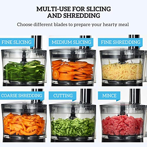 image for TOPELEK 500W Food Processor, 2-Speeding Blender, Chopper, Multi Access