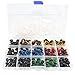 BESTCYC 80Pcs 8 Colors 12mm in a Box Assorted Colors Safety Eyes Set Plastic Safety Eyes Plastic Eyes with Washers for Doll, Puppet, Plush Animal