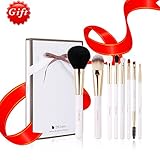DUcare 8Pcs Makeup Brushes Set Kabuki Foundation Kits with Cases-Gloden