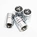 US85 Mercedes Benz Logo Emblem Auto Car Wheel Tire Air Valve Caps Stem Cover Accessories Decoration Birthday Gift (Silver Chrome)