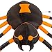 Halloween Haunters 6 Foot Inflatable Scary Black Widow Spider with LED Lights Indoor Outdoor Yard Lawn Prop Decoration - Blow Up Haunted House Party Display