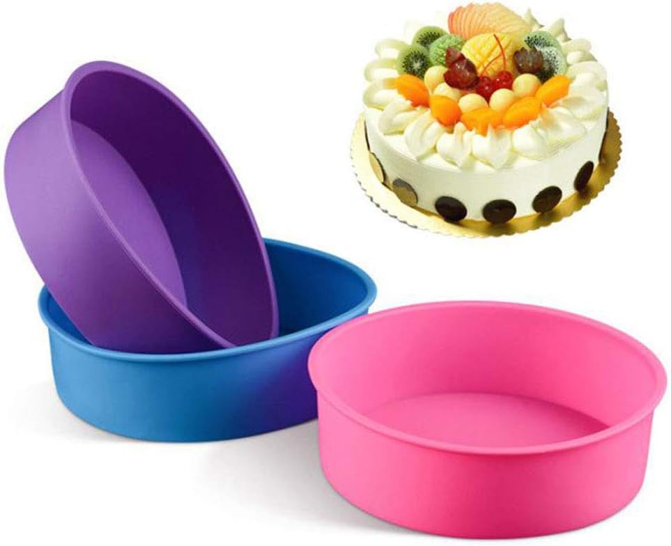 6 Inch Cake Mold Silicone Round Mousse Bread Muffin Pan Bakeware Mould Baking Tray